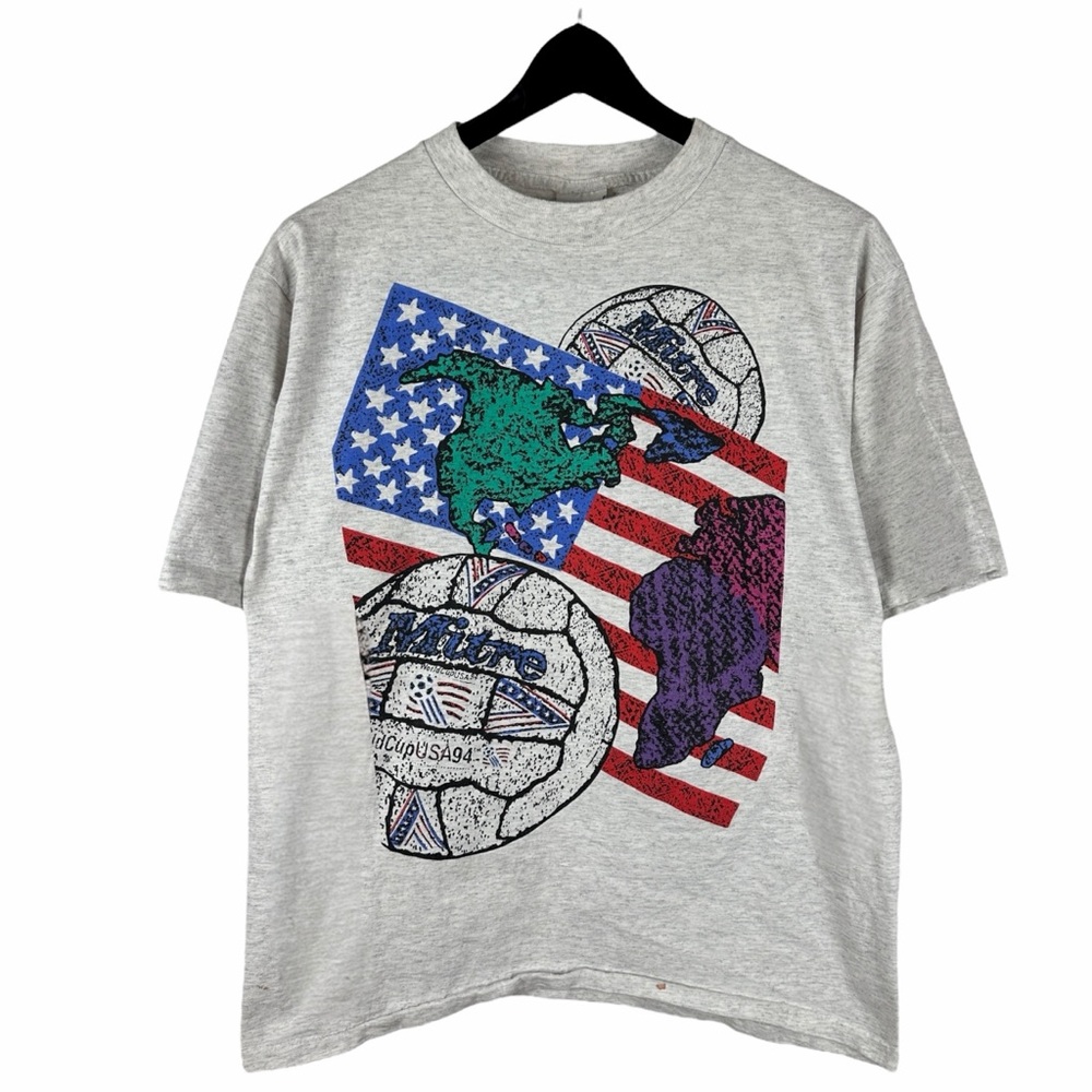 Vintage 90s Mitre World Cup Olympics Volleyball Sport Graphic Shirt Size L